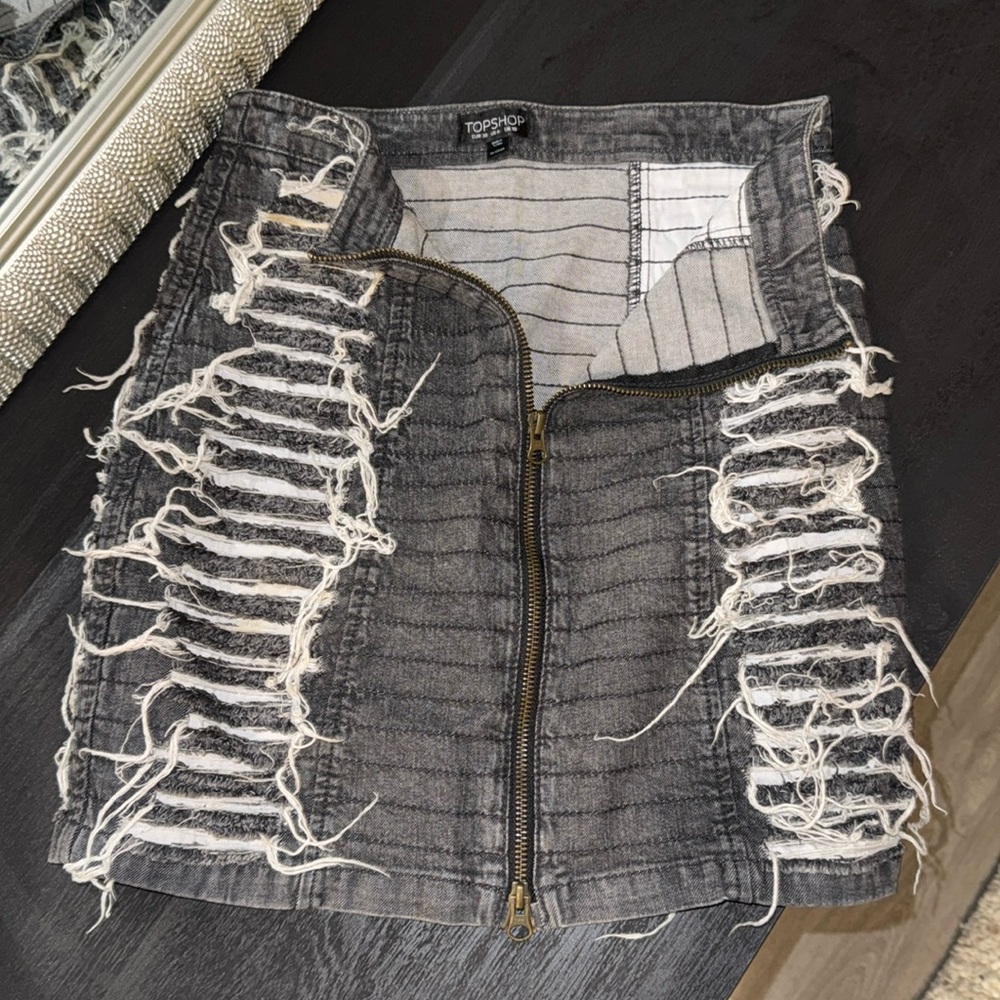 Top Shop Ripped Skirt